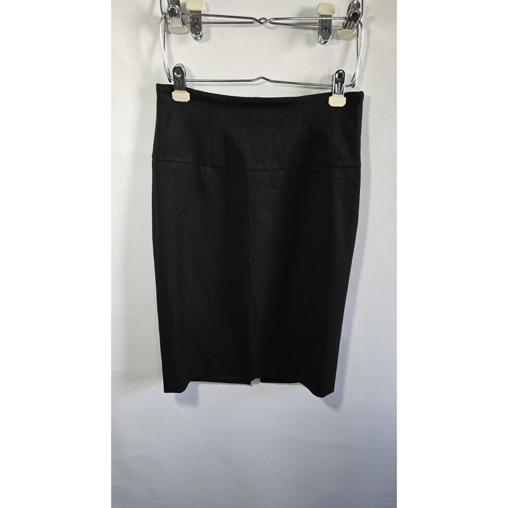 Nine West Women’s Black Knee High Stretch Pencil Skirt Slit & Pocket Size 6